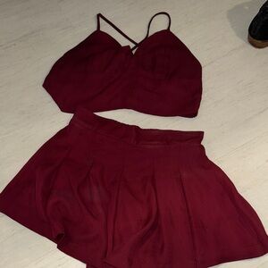 Lucy in the Sky Burgundy Tank Top